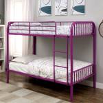 Rainbow Twin/Twin Bunk Bed Purple CM-BK1035PR